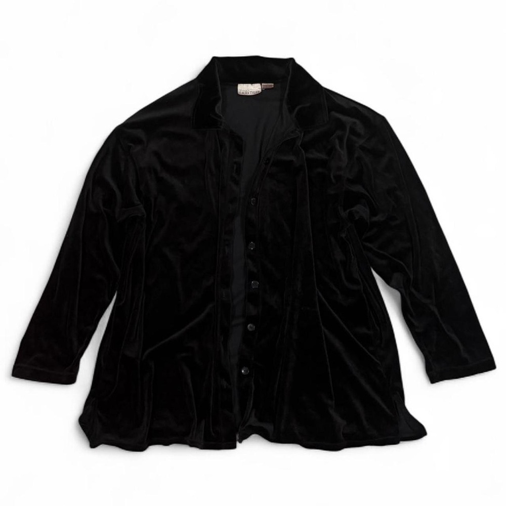 Vintage 90’s Laura Tyler Velvet Velour Button Down Shirt